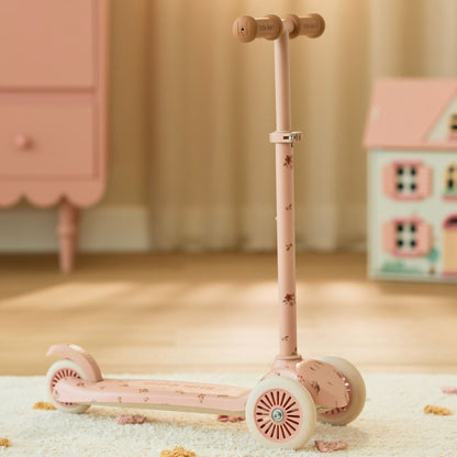 Trotinete de 3 Rodas Fairy Floral Pink | Little Dutch