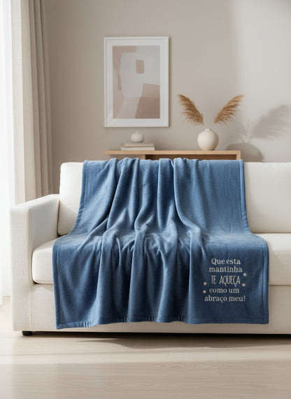 Double Fleece Blue Blanket: "That little blanket..."