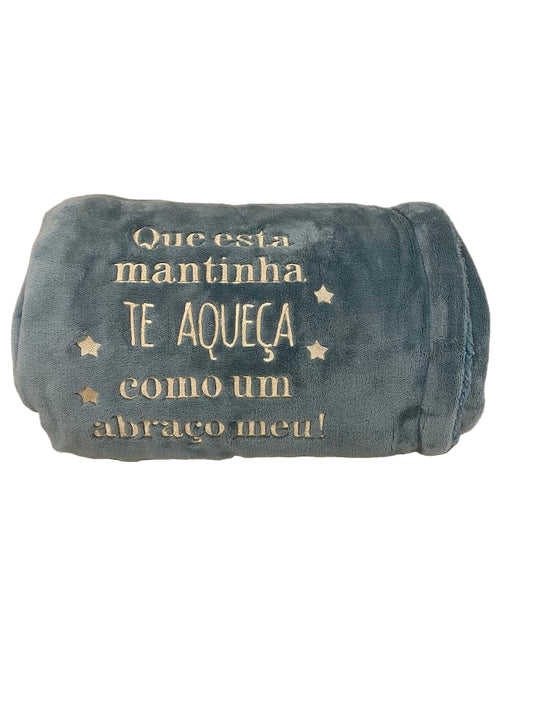 Manta Duplo Pêlo Verde Seco: "Que esta mantinha..."