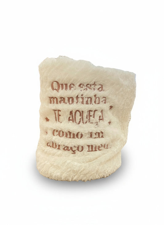 Manta Duplo Pêlo Branca: "Que esta mantinha..."