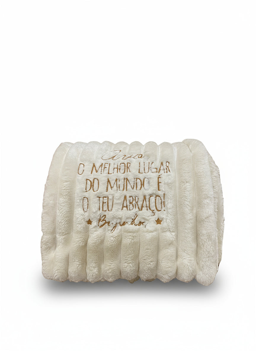 Pearl Double Fleece Blanket: "Grandma, The best place..."