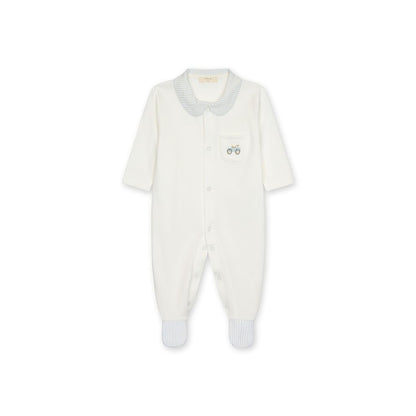 Babygrow Bebé Nursery Ivory & Blue | Coleção Nursery