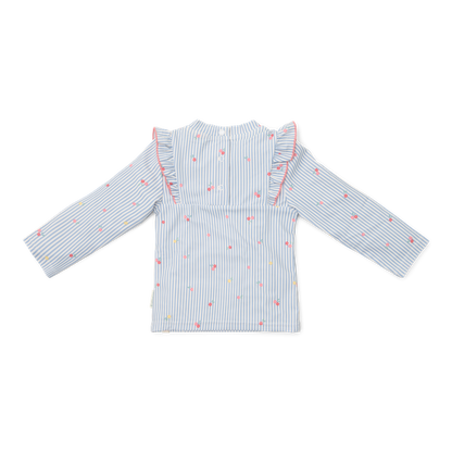 T-shirt de bain bleu Sunny Flowers – Little Dutch
