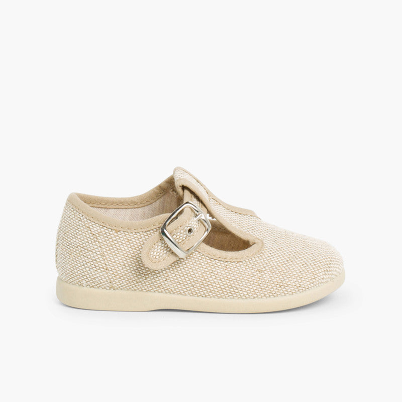 Sapatos Pepito em Linho com Fivela - Linho | imagem 1