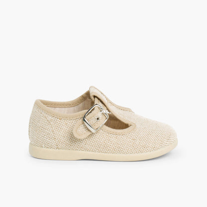 Sapatos Pepito em Linho com Fivela - Linho | imagem 1