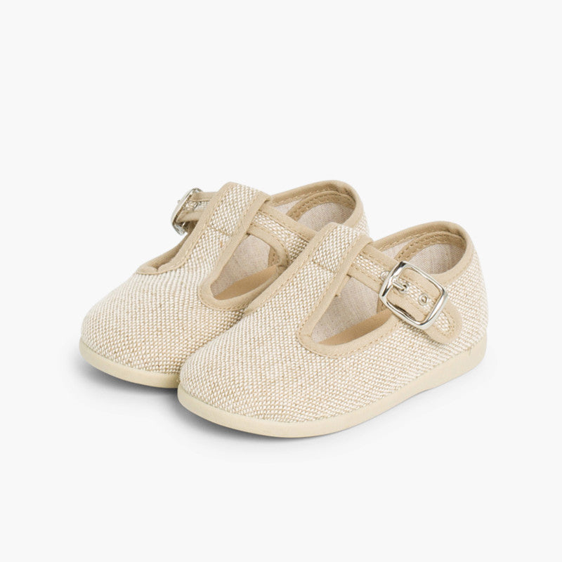 Sapatos Pepito em Linho com Fivela - Linho | imagem 4
