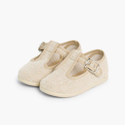 Sapatos Pepito em Linho com Fivela - Linho | imagem 4