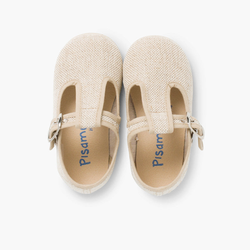 Sapatos Pepito em Linho com Fivela - Linho | imagem 5