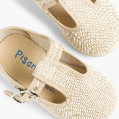 Sapatos Pepito em Linho com Fivela - Linho | imagem 6