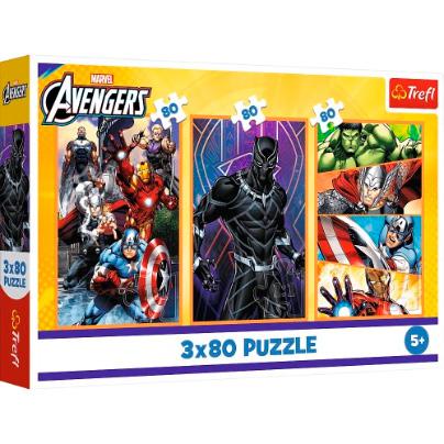 Puzzle - 3x 80Pcs- Avengers