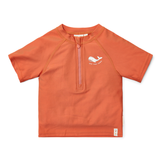 T-shirt de Praia MC- Sea Life Coral Red