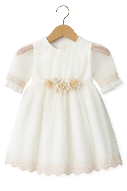 Robe Amaya avec manches en tulle