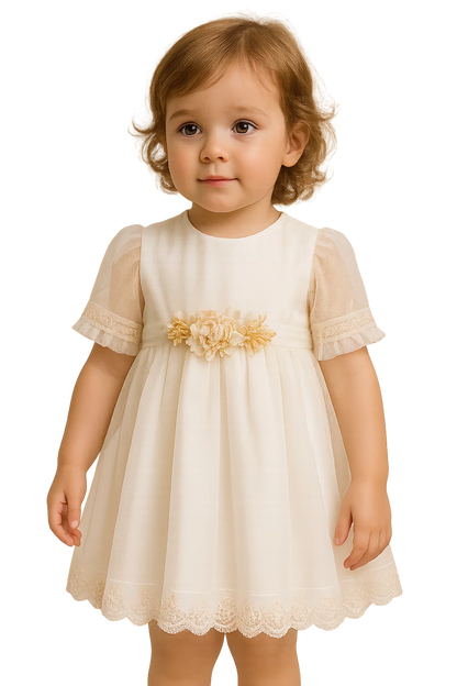 Robe Amaya avec manches en tulle