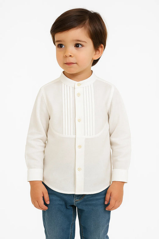 Camisa HG c/"babeiro" em pregas