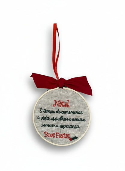 Bastidor d10 "Natal é tempo de ..."