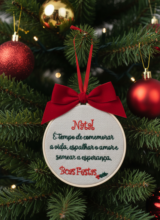 Bastidor d10 "Natal é tempo de ..."