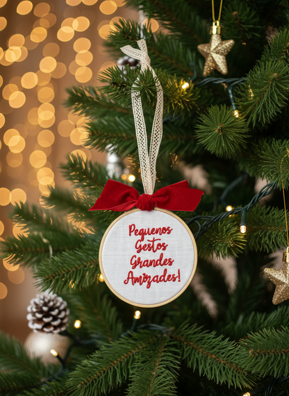 Bastidor d10 "Pequenos gestos.."| Fundo Branco