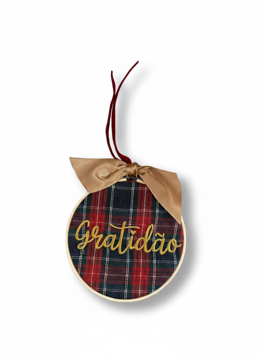 Bastidor d10  tartan "Gratidão"