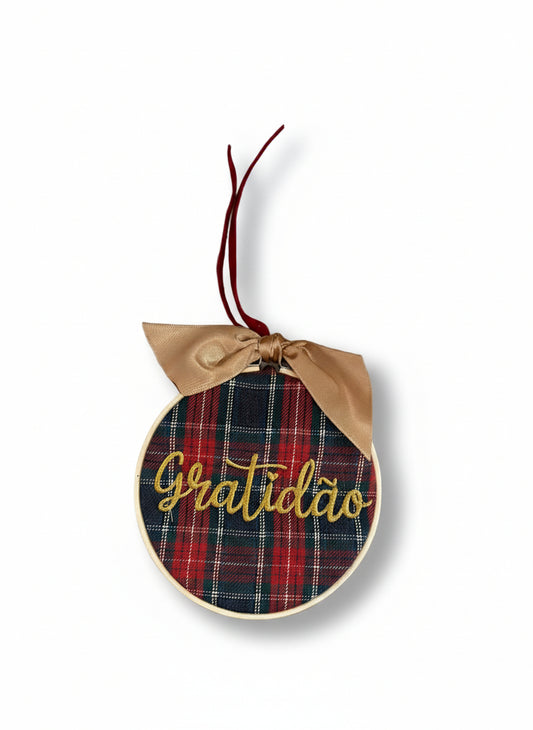 Bastidor d10  tartan "Gratidão"