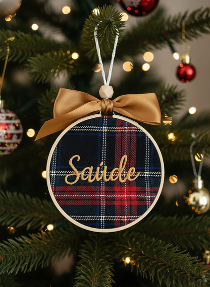 Bastidor d10  tartan "Saúde"