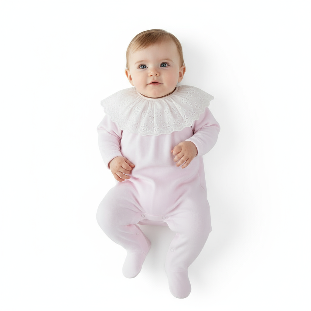 Babygrow c/bordado inglês