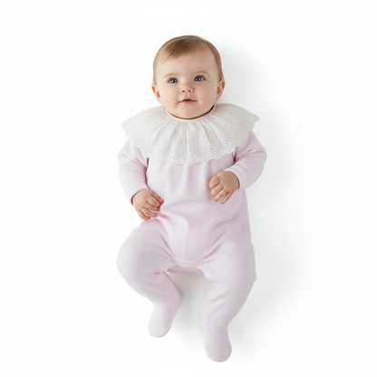 Babygrow c/bordado inglês