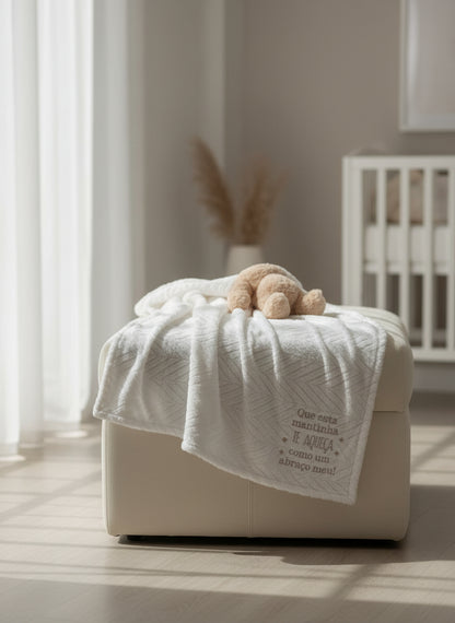 Manta Duplo Pêlo Branca: "Que esta mantinha..."