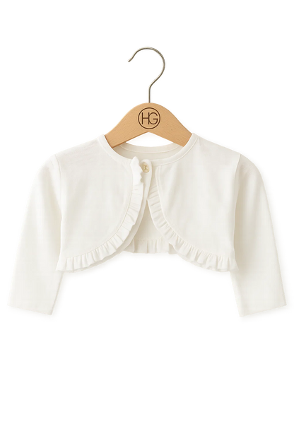 Manteau en tricot de lin HG / Blanc