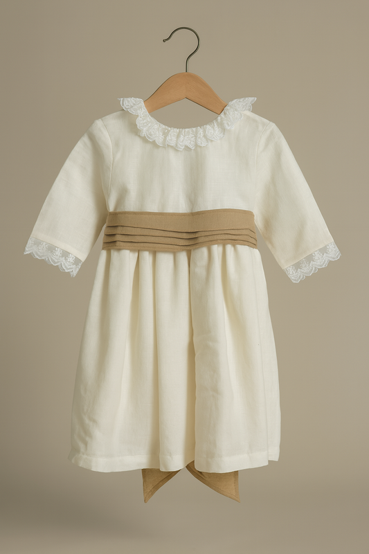 Vestido HG manga 3/4 Pérola