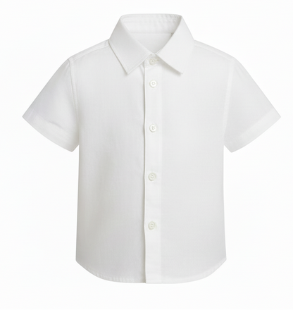 Short sleeve linen shirt
