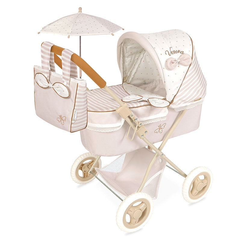 Carrinho de Bonecas Verona 60 cm com Guarda-sol DeCuevas