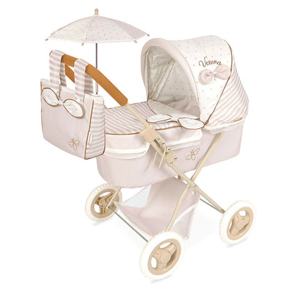 Carrinho de Bonecas Verona 60 cm com Guarda-sol DeCuevas