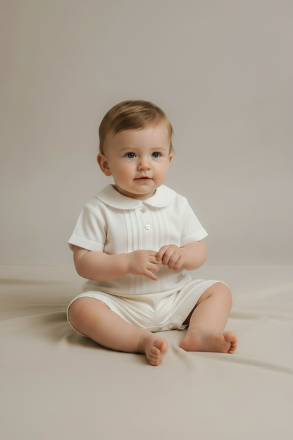 Camisa/Body manga curta com pregas no peito