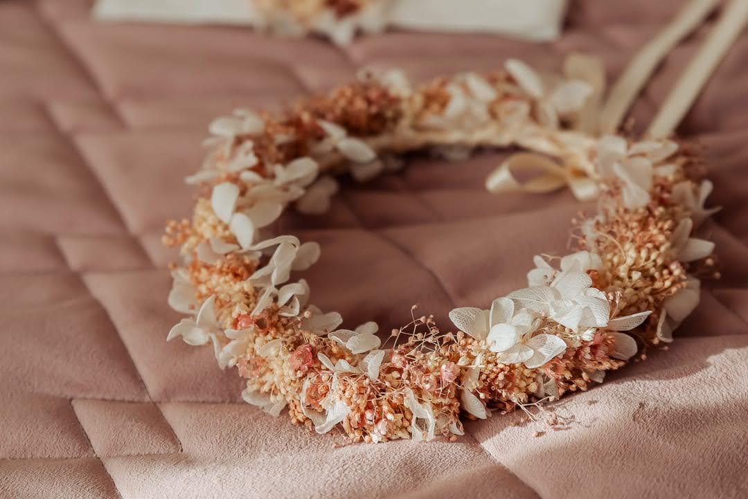 Couronne de fleurs préservées HG