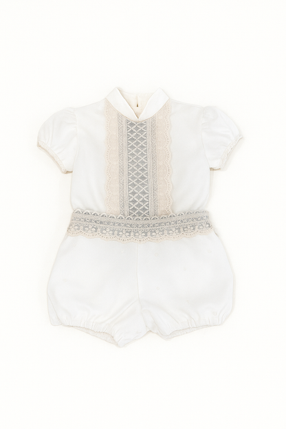 Conjunto Menino Bege/Verde