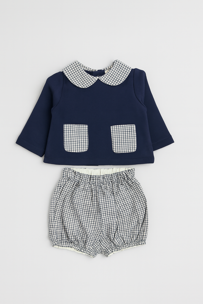 Ensemble homme bleu chemise M. + short