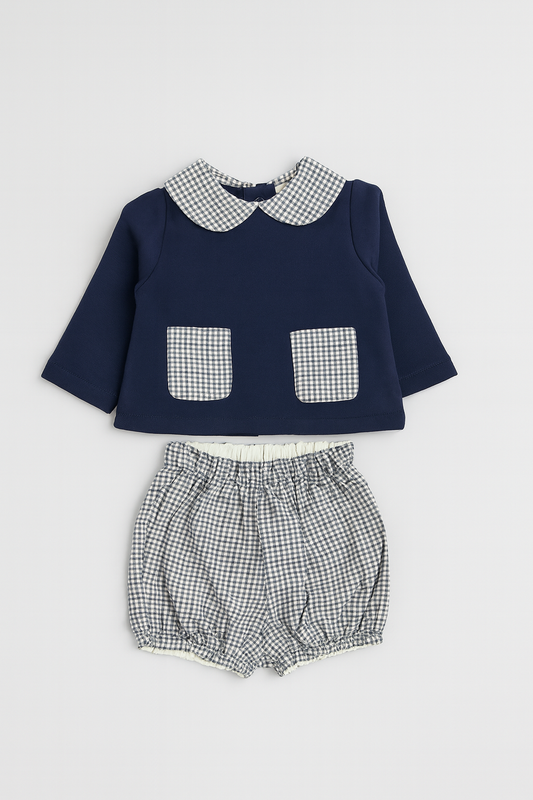 Ensemble homme bleu chemise M. + short