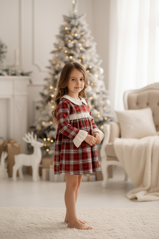 Vestido Tartan c/ Gola