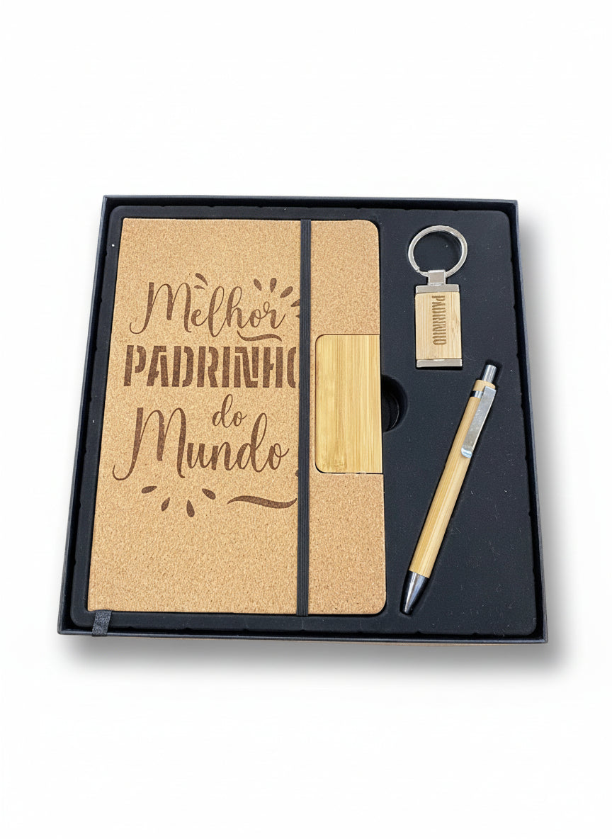 Kit Cortiça "Melhor Padrinho do Mundo"