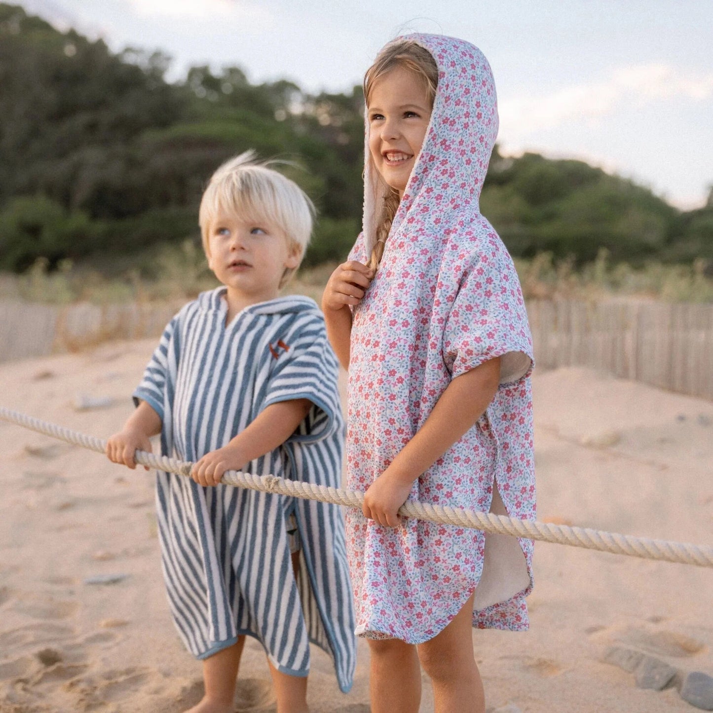 Poncho de Praia | Sunny Flowers Multi-colour