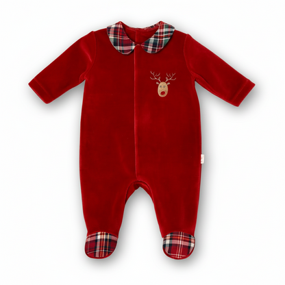 Red PRANCER Babygrow