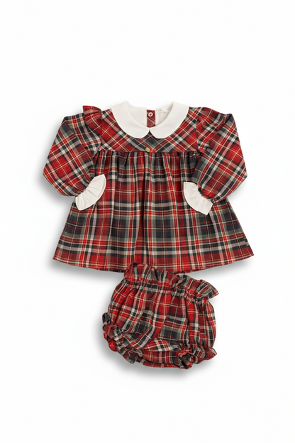 Vestido+Tapa-fraldas PRANCER Tartan