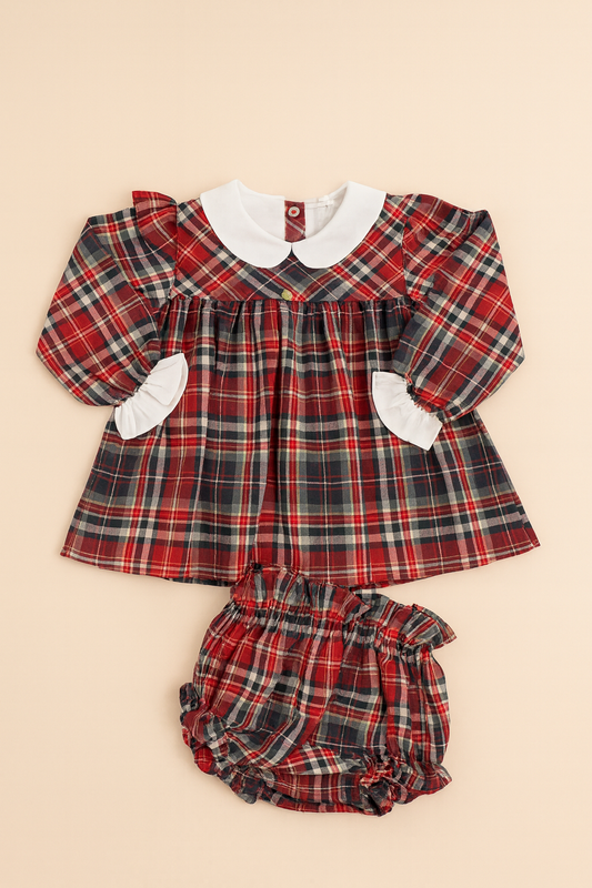 Vestido+Tapa-fraldas PRANCER Tartan