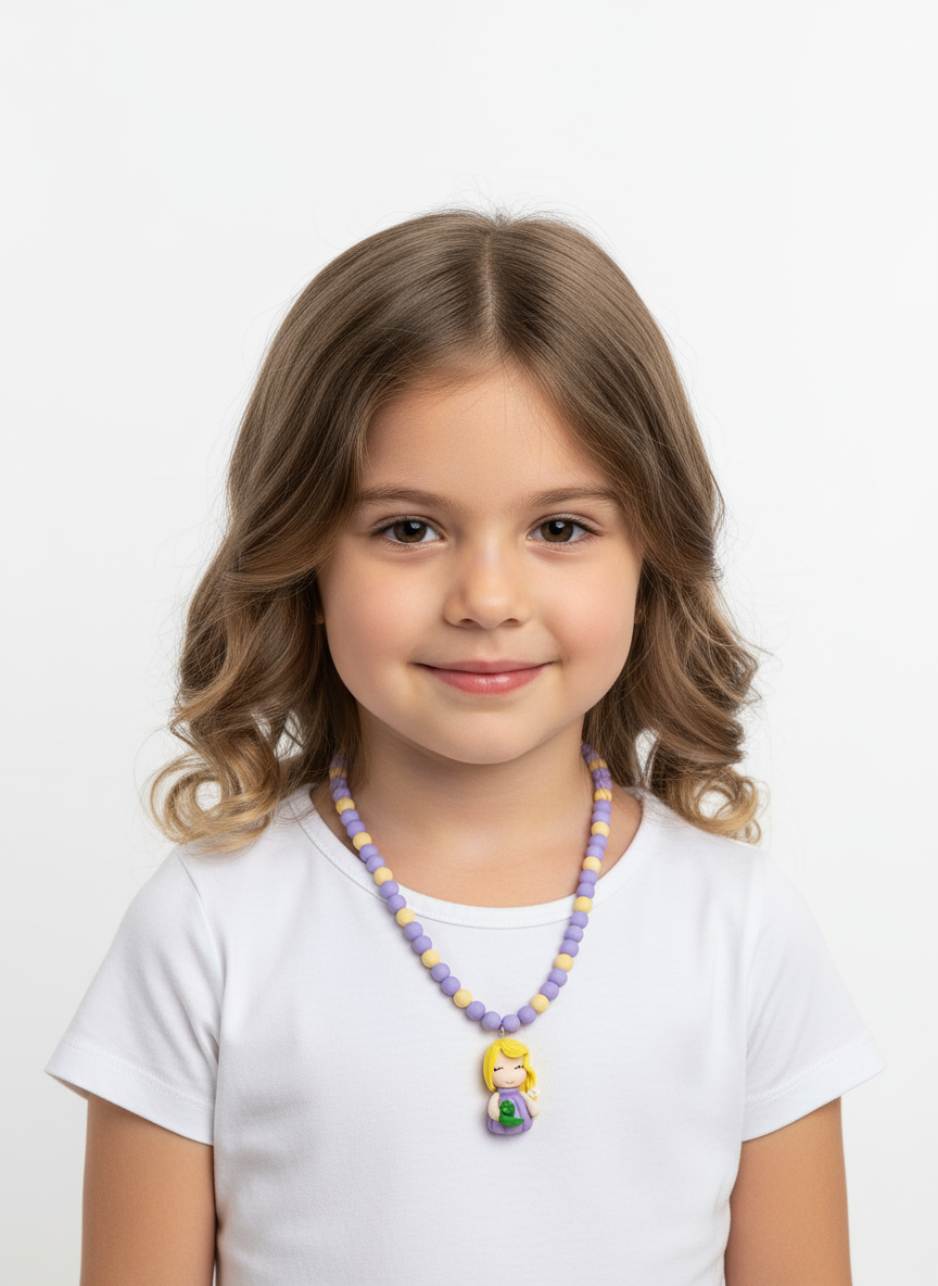 Colar em Biscuit Entrelaçados