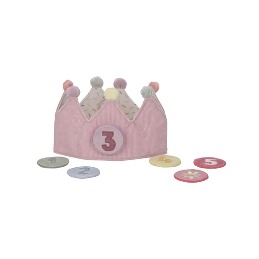 Couronne d'anniversaire rose
