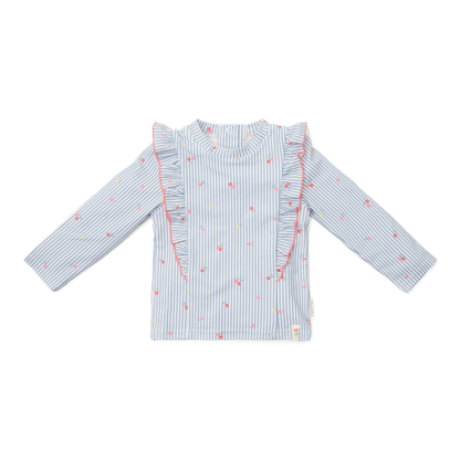 T-shirt de bain bleu Sunny Flowers – Little Dutch