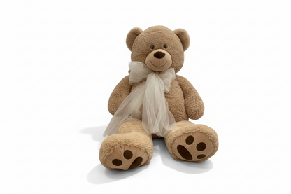 Peluche Urso Grande c/Laço em Tule | 130cm