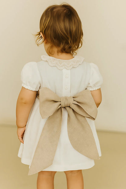 Vestido HG com Gola Rendada