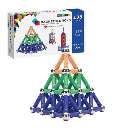 Jogo de Construção Magnética WITKA 138 Peças